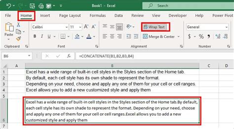 how to make new paragraph in excel cell mac