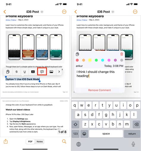 how to make notes pdf on iphone
