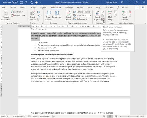 how to make numbered references in word