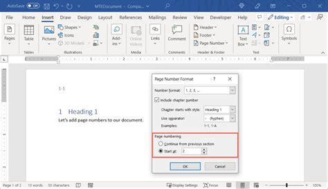 how to make numbers automatic in word