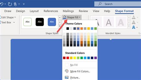 how to make one page colour in word