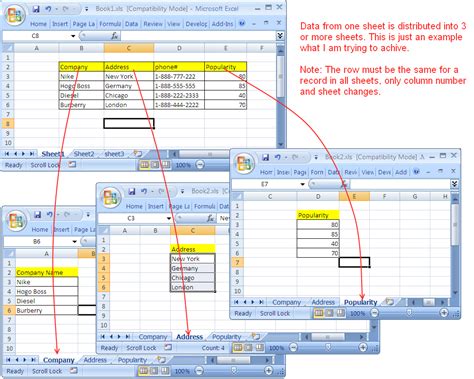 how to make one sheet from multiple sheets in excel