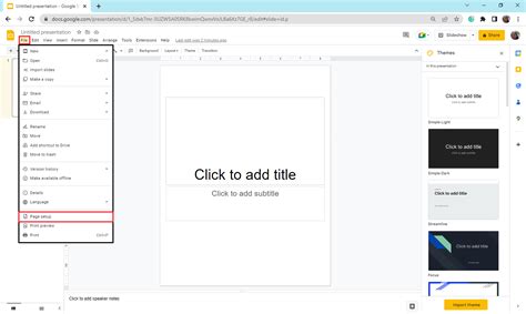 how to make one slide vertical in google slides