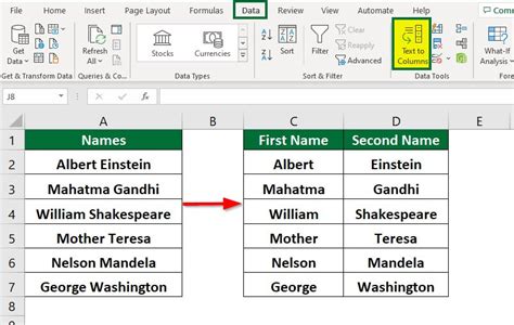how to make one table into two in excel