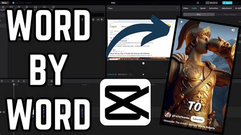 how to make one word captions in capcut pc