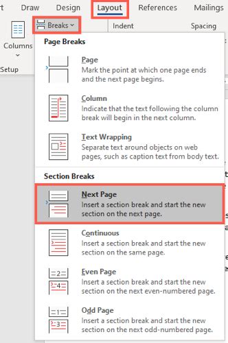 how to make only a specific page landscape in word
