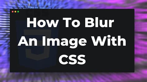 how to make only background image blur in css