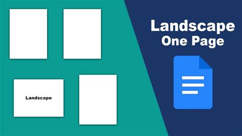 how to make only one page landscape in excel