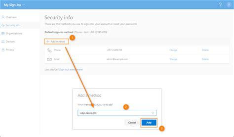 how to make password for an app