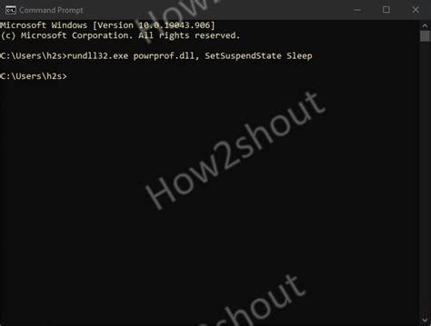 how to make pc sleep with cmd