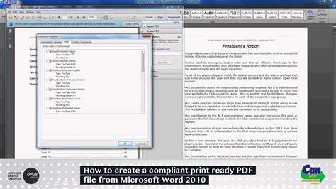 how to make pdf file in microsoft word 2010