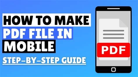 how to make pdf format in mobile