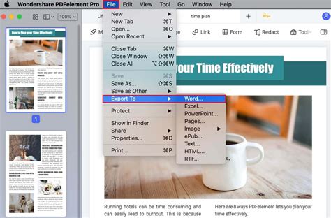 how to make pdf to word on mac