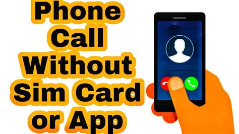 how to make phone calls without a sim