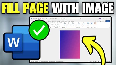 how to make photo full page in word