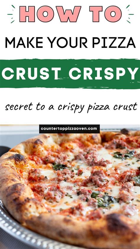how to make pizza crust crispy in oven