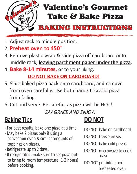 how to make pizza instructions