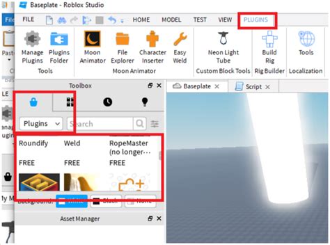 how to make plugins in roblox studio