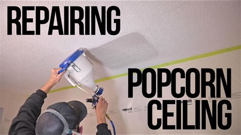 how to make popcorn ceiling patch