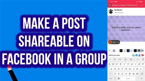 how to make post shareable on fb group