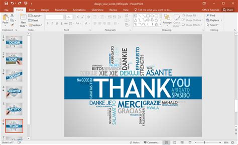 how to make power point on word