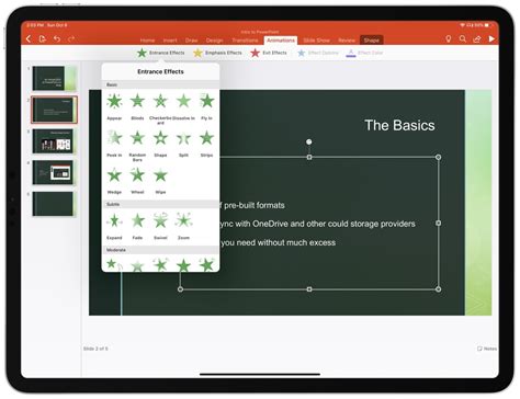how to make power point presentation on ipad