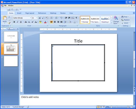 how to make powerpoint presentation in ms office 2007