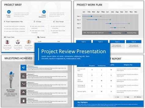 how to make ppt for project review