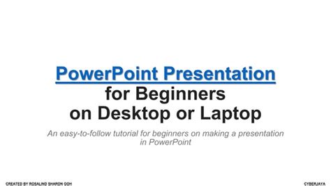 how to make ppt in laptop