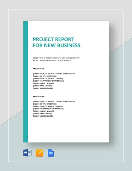 how to make project report in word
