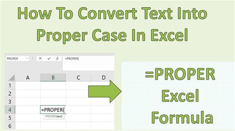 how to make proper case in excel without formula