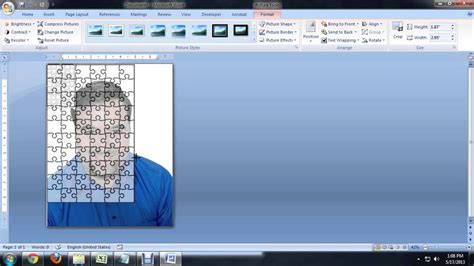 how to make puzzle box in ms word