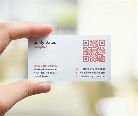 how to make qr code calling card