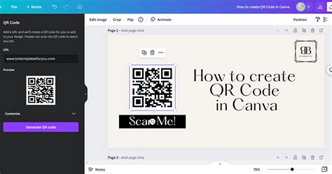 how to make qr code white in canva