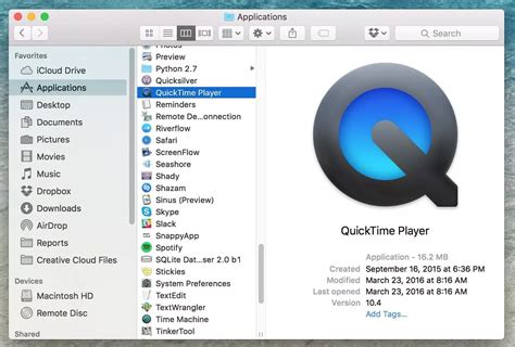 how to make quicktime player default on macbook