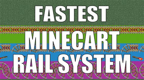 how to make really fast rails in minecraft