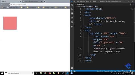 how to make rectangular box in html