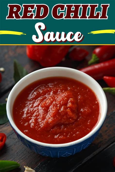 how to make red chili sauce from scratch