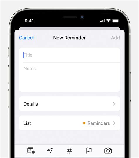 how to make reminder notes on iphone