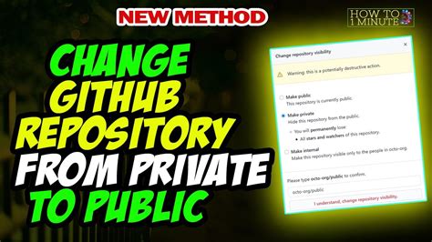how to make repository public in github mobile