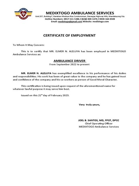 how to make request letter for coe