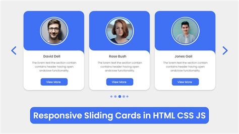 how to make responsive card slider in html css