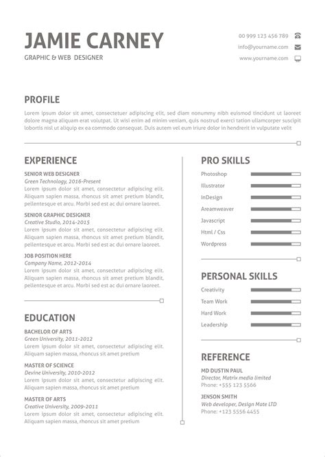 how to make resume layout on word