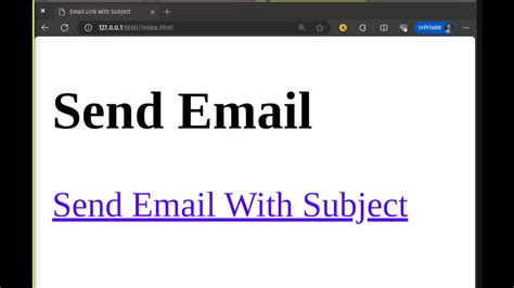 how to make send email link