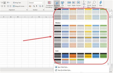 how to make shaded rows in excel