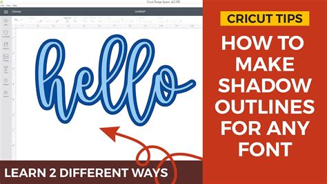 how to make shadow on word