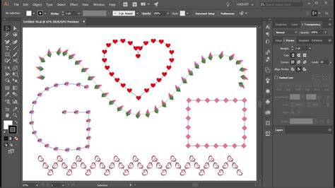 how to make shapes follow a path in illustrator