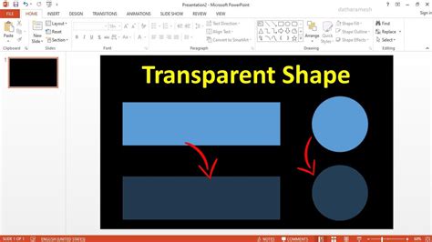 how to make shapes translucent in powerpoint