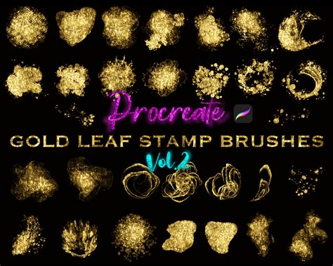 how to make shiny gold in procreate