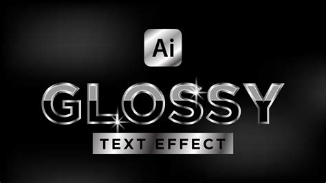how to make shiny letters in illustrator